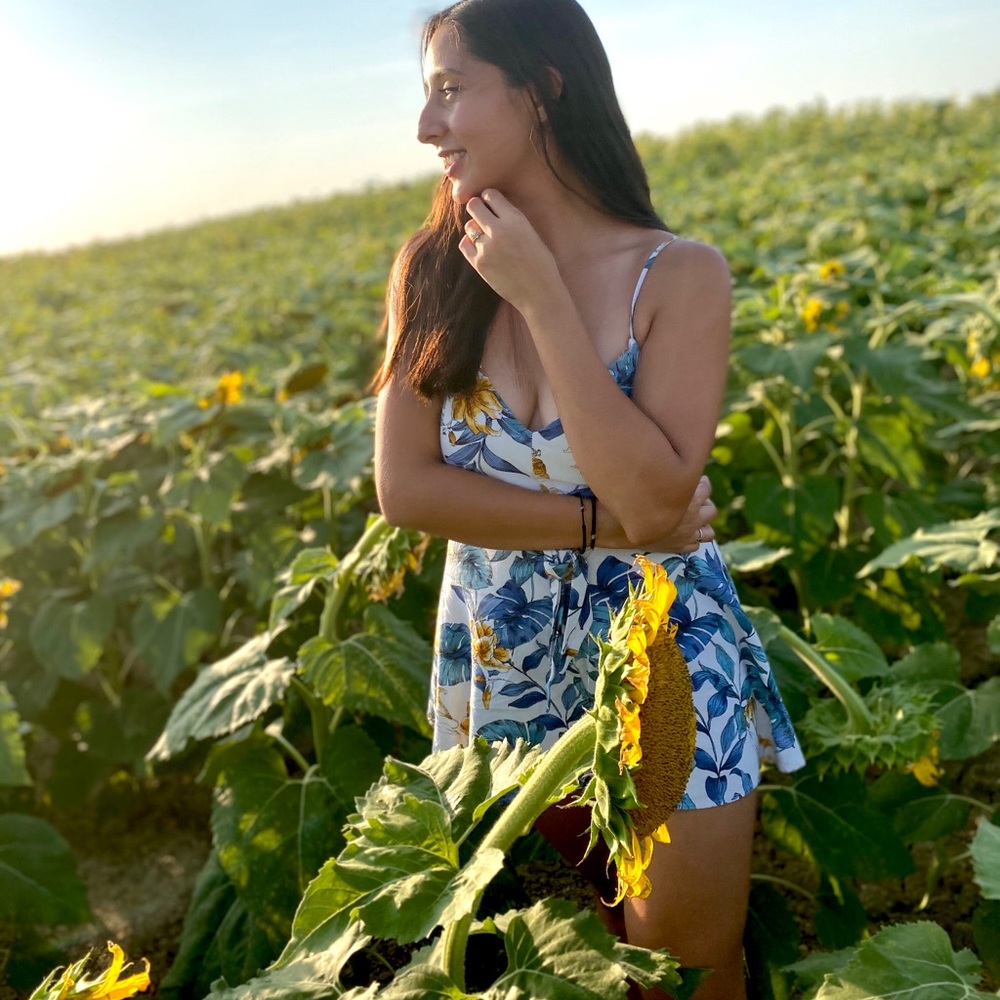Tropical Flower Romper